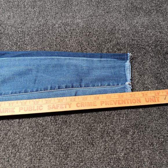 Black Label C'Est Toi Jeans‎ Women 0 / Waist 25 Blue Skinny Raw Hem - Picture 10 of 12